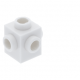 LEGO kocka 1x1 négy oldalán bütyökkel, fehér (4733)